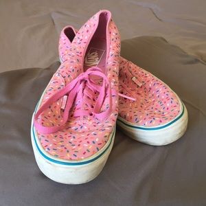 Sprinkle print vans classics